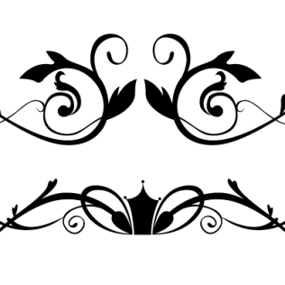 316x316 Border With Floral Scrolls Free Vector 123freevectors