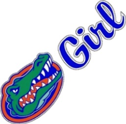 257x253 Gators Die Cut Gator Girl Logo Uf Craftique Decal 4