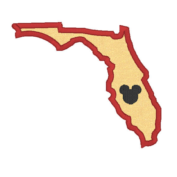 570x570 Mickey Florida State Patch Florida State Applique Disney