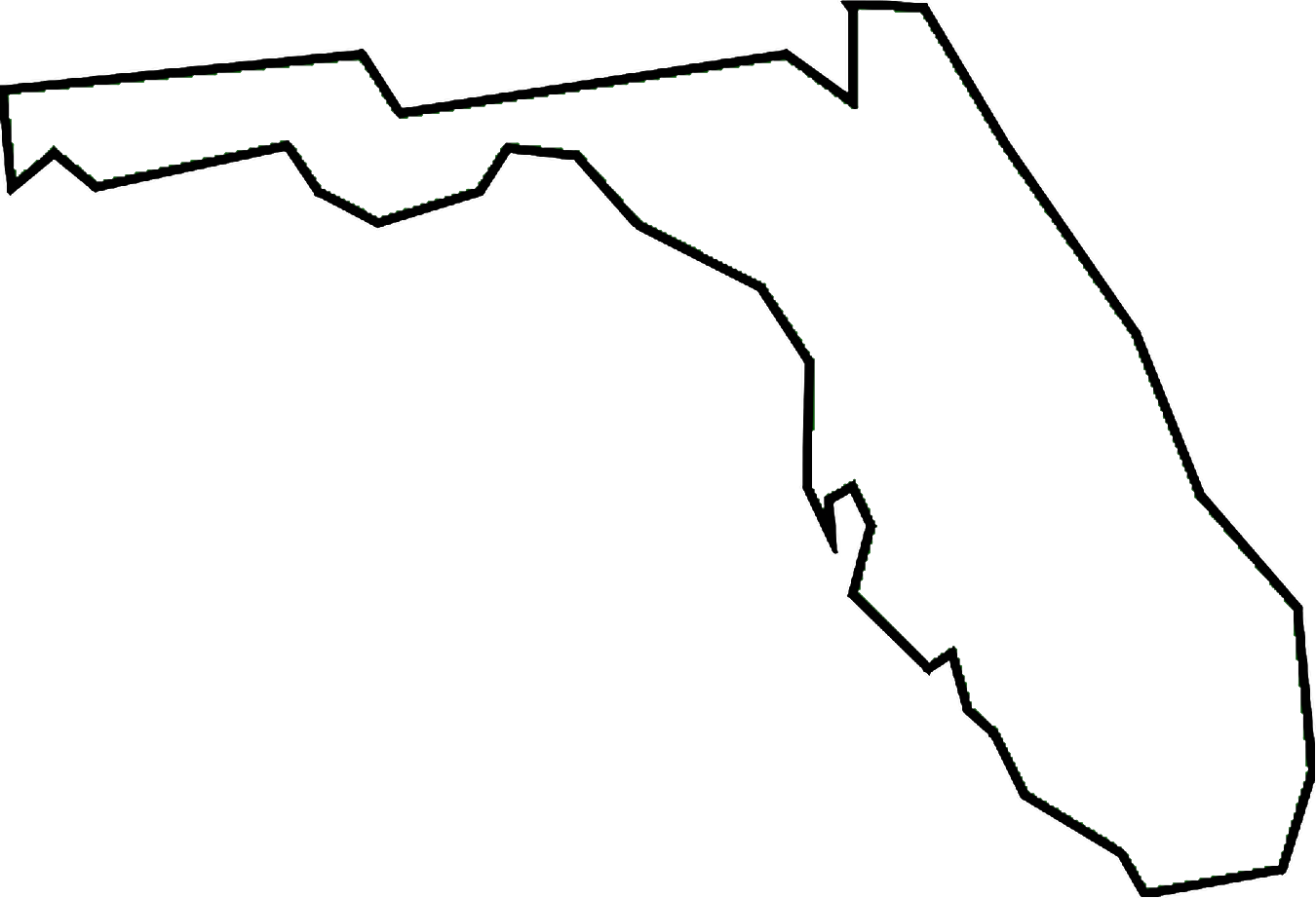 1350x922 State Of Florida Clipart