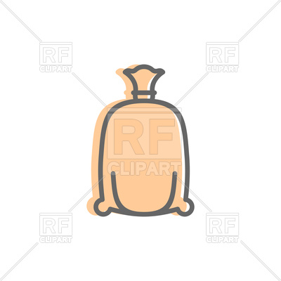 400x400 Flour Bag Icon Royalty Free Vector Clip Art Image