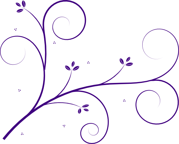 600x481 Flourish Purple Clip Art