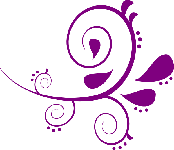 600x519 Curl Clipart Purple Swirl