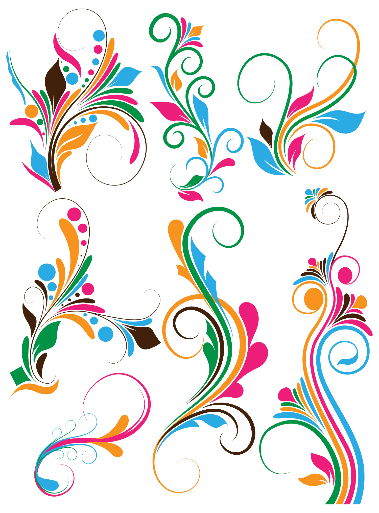 1500x2030 Swirl Clipart Graphic Design