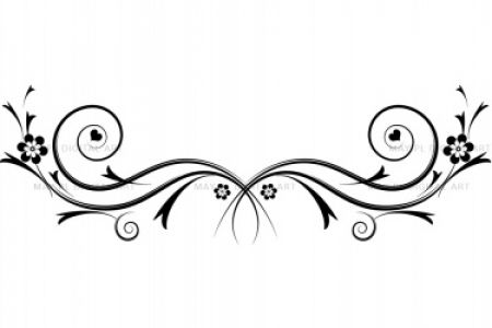 450x300 Masculine Flourish Clip Art