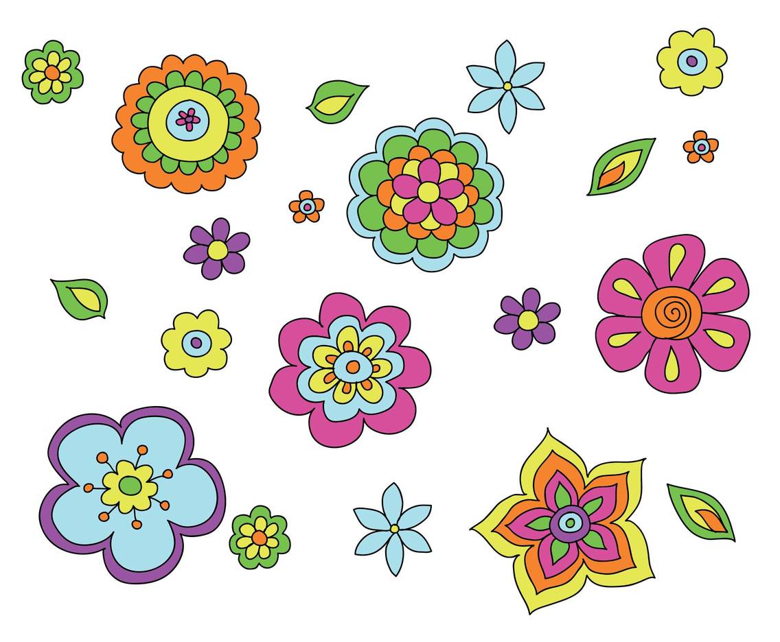 1136x936 Sketchy Flower Background Vector Vector Art Amp Graphics