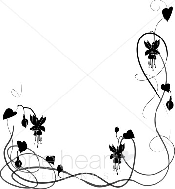 359x388 Wedding Flower Borders, Floral Wedding Borders, Flowering Borders