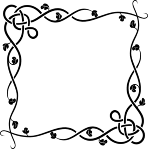297x299 Flower Border Clip Art