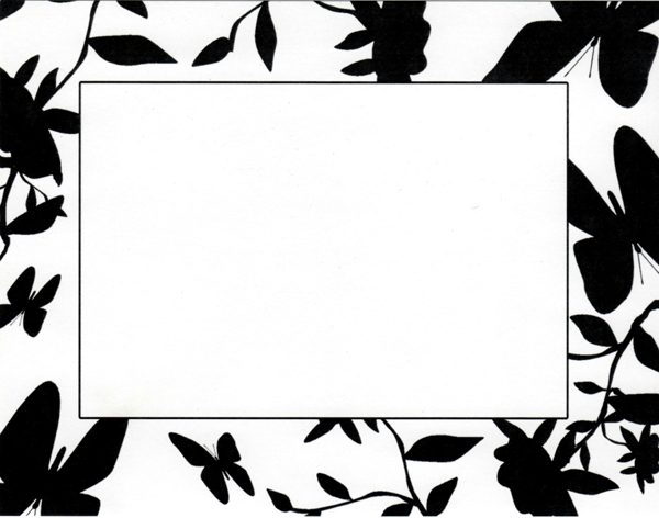 600x472 Black And White Borders