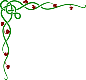 298x279 Pink Blue Flower Border Clip Art