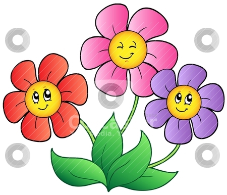 450x386 Free Cartoon Flower Clipart