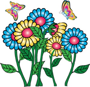 300x290 Flower Clipart Cartoon