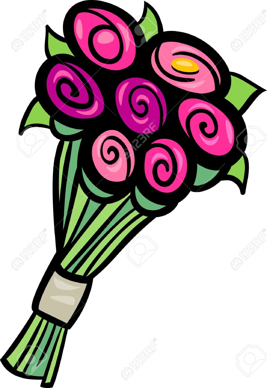 894x1300 Bunch Of Flowers Clip Art