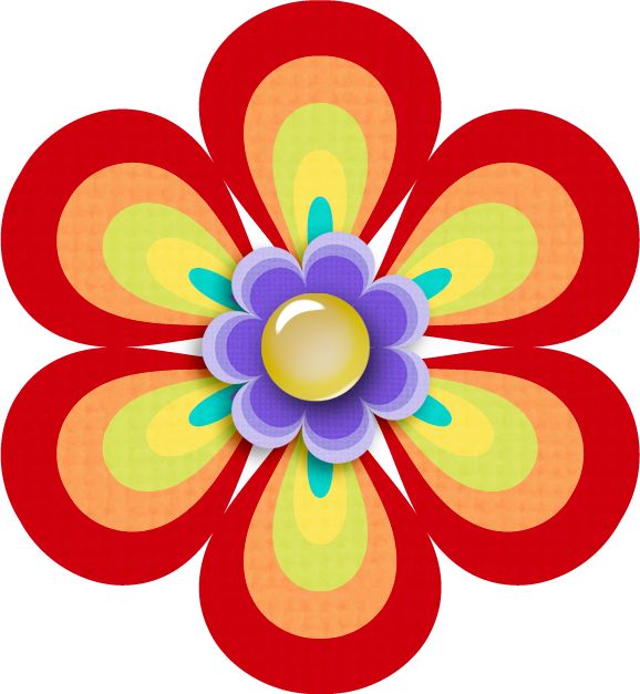 578x627 Flower Clipart Scrapbook