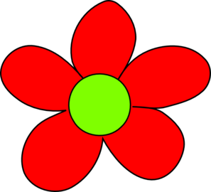 297x270 Red Flower Clip Art