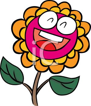 299x350 Smiling Cartoon Flower