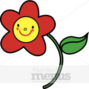 300x300 Smiling Flower Clipart Kids Menu Clipart