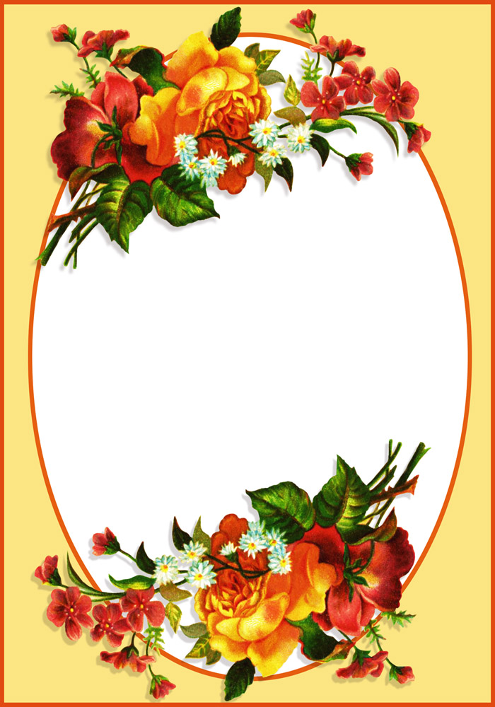 700x1000 Flower Borders And Frames