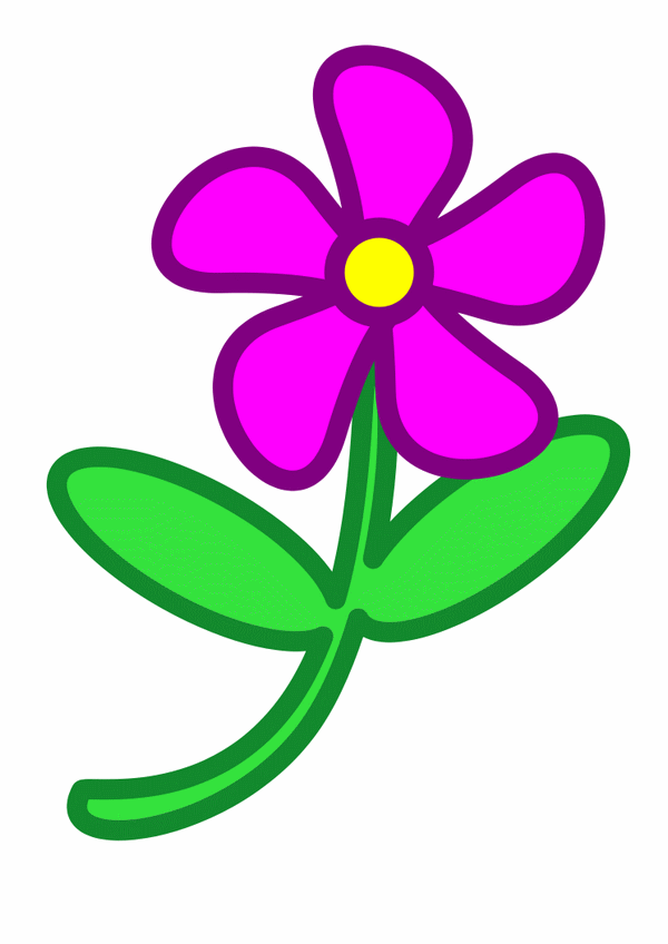600x848 Purple Flower Clip Art Many Interesting Cliparts