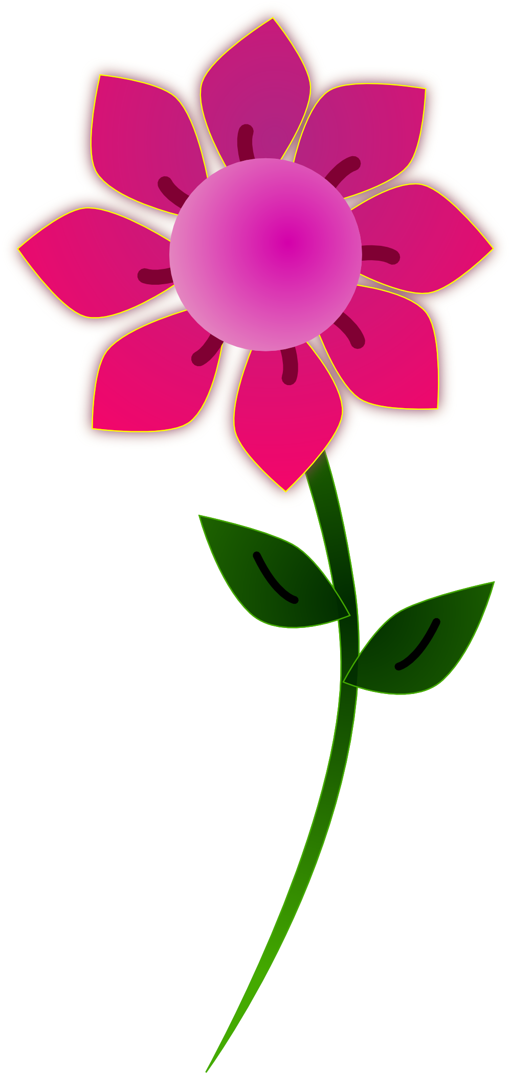 999x2095 Flowers Clip Art