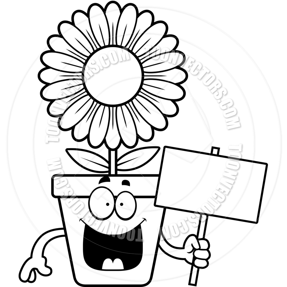 940x940 Flower Pot Clip Art Black And White
