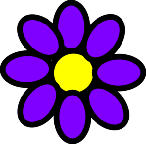 298x294 Purple Flower Clipart No Background