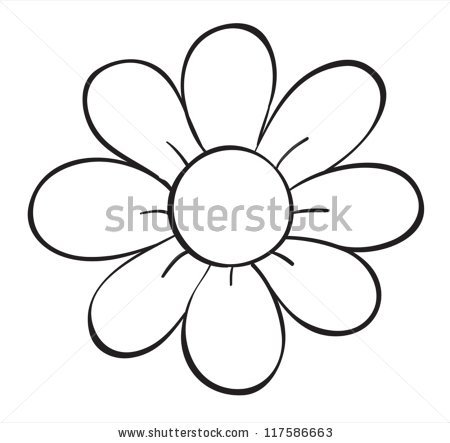 450x443 Flower Outline Images Clipart