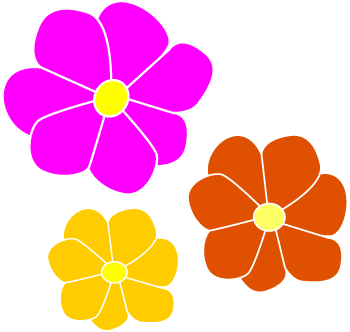 350x332 Flowers Hot Pink Flower Clipart Free Clipart Images 2