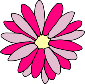299x294 Pink Daisy Flower Clip Art