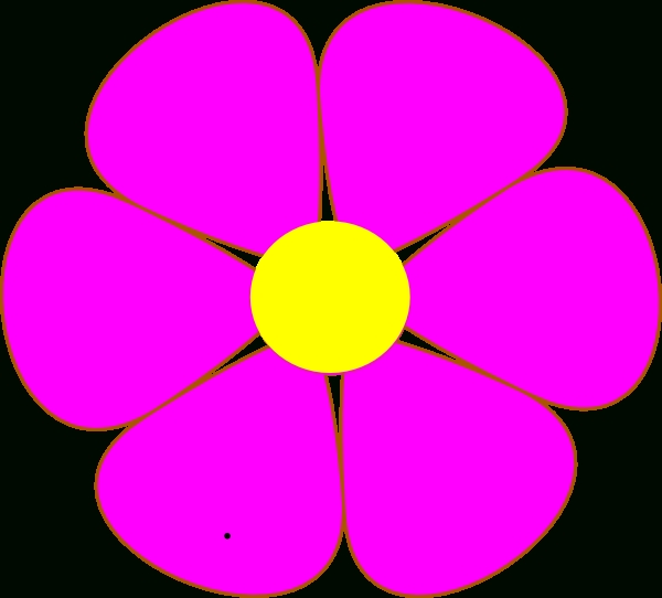600x542 Pink And Purple Flower Clipart Clipart Panda