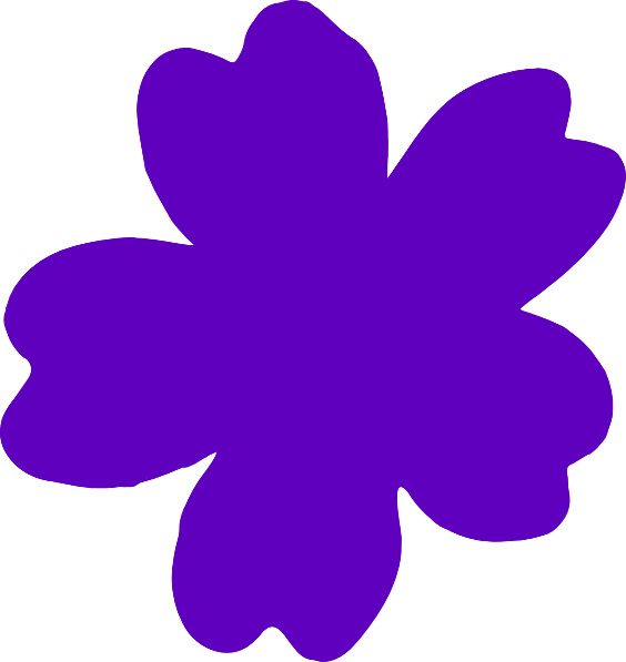 564x597 Purple Flower Clip Art