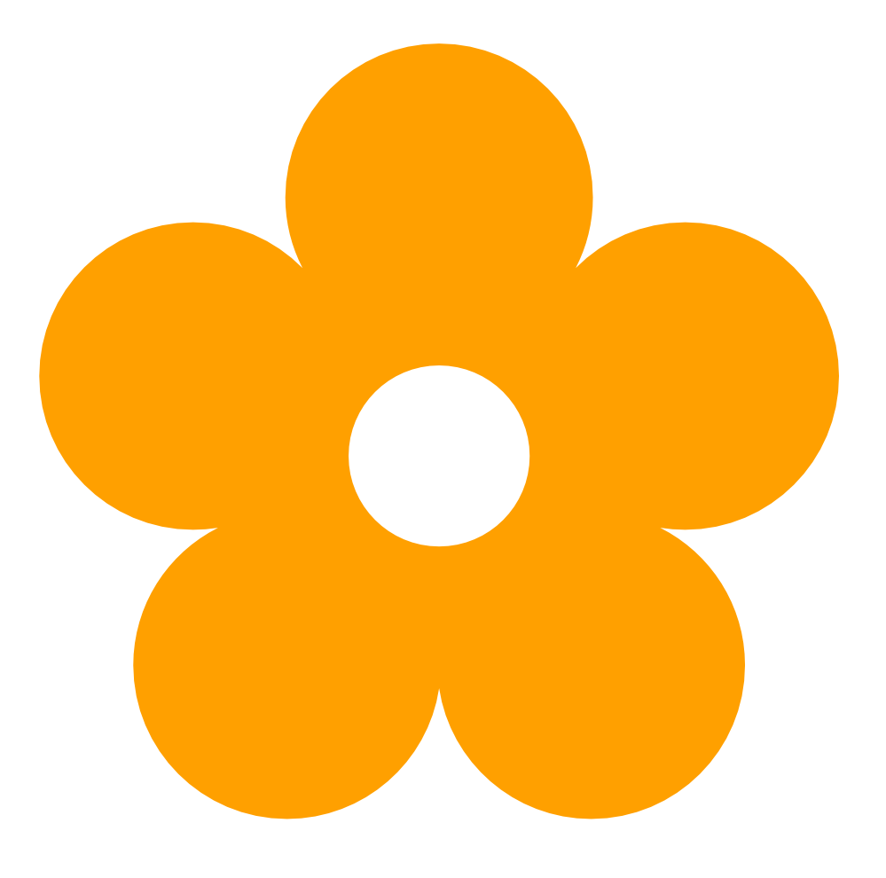999x990 Orange Flower Clipart Kid Art