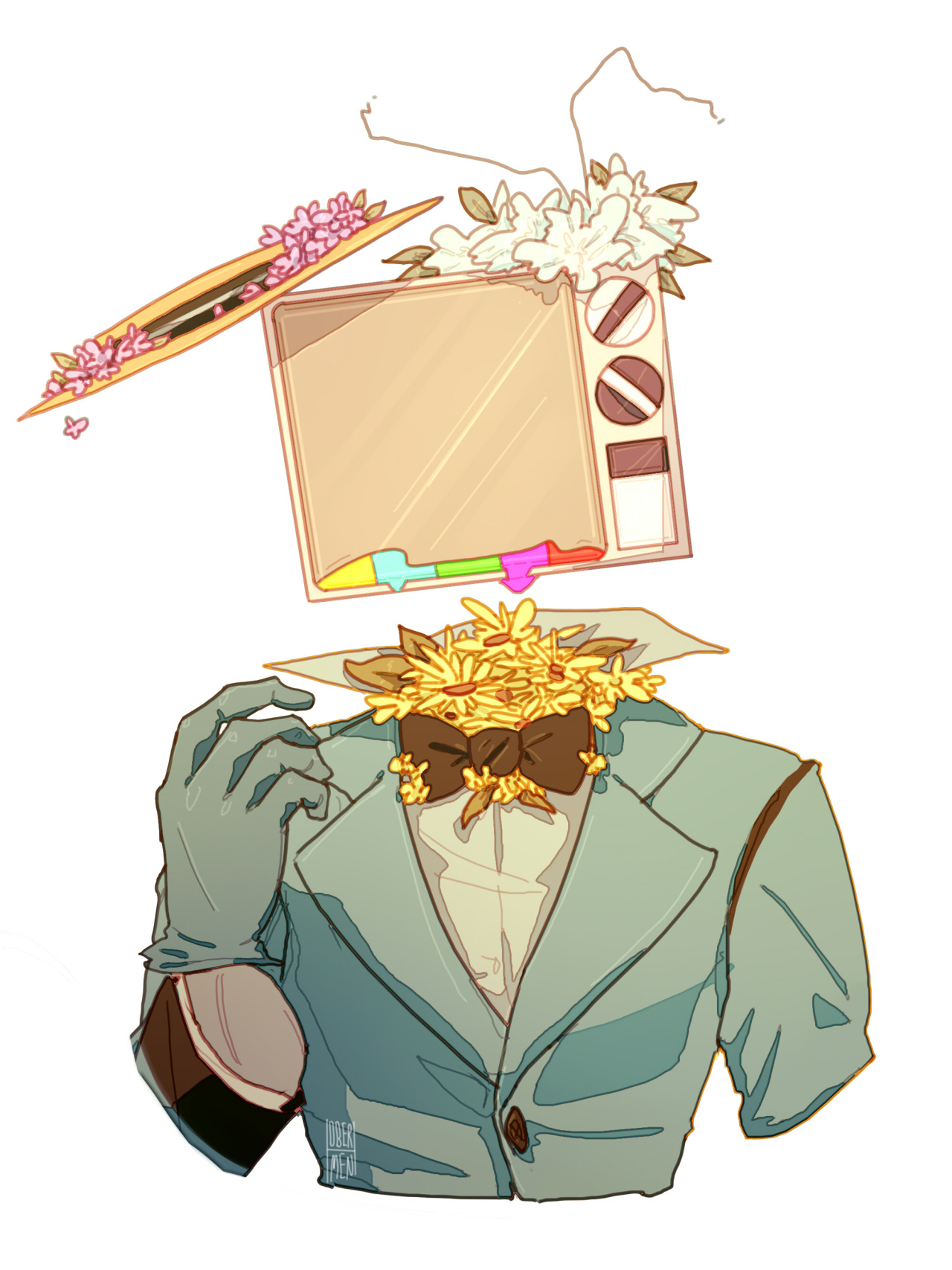 1280x1707 Flower Object Head Tumblr