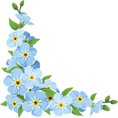 416x416 Forget Me Not Clipart