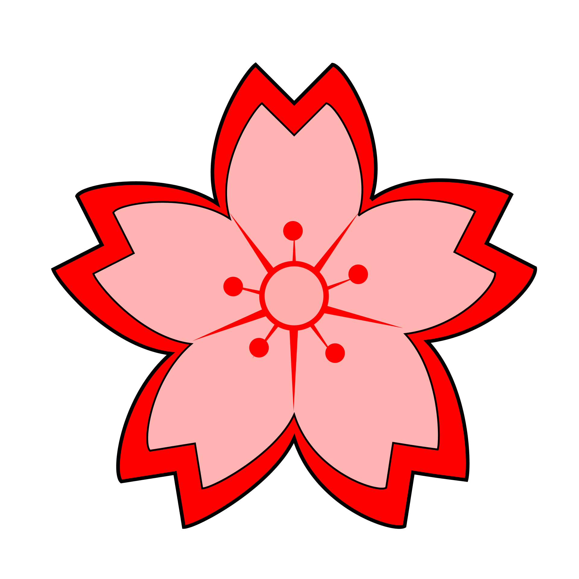 1920x1920 Red Flower Clip Art