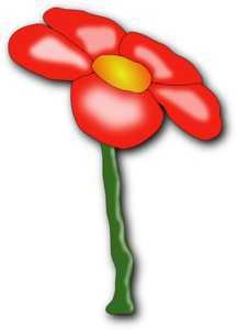 216x300 Red Flower Clip Art