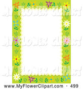 164x175 Royalty Free Floral Border Stock Flower Designs