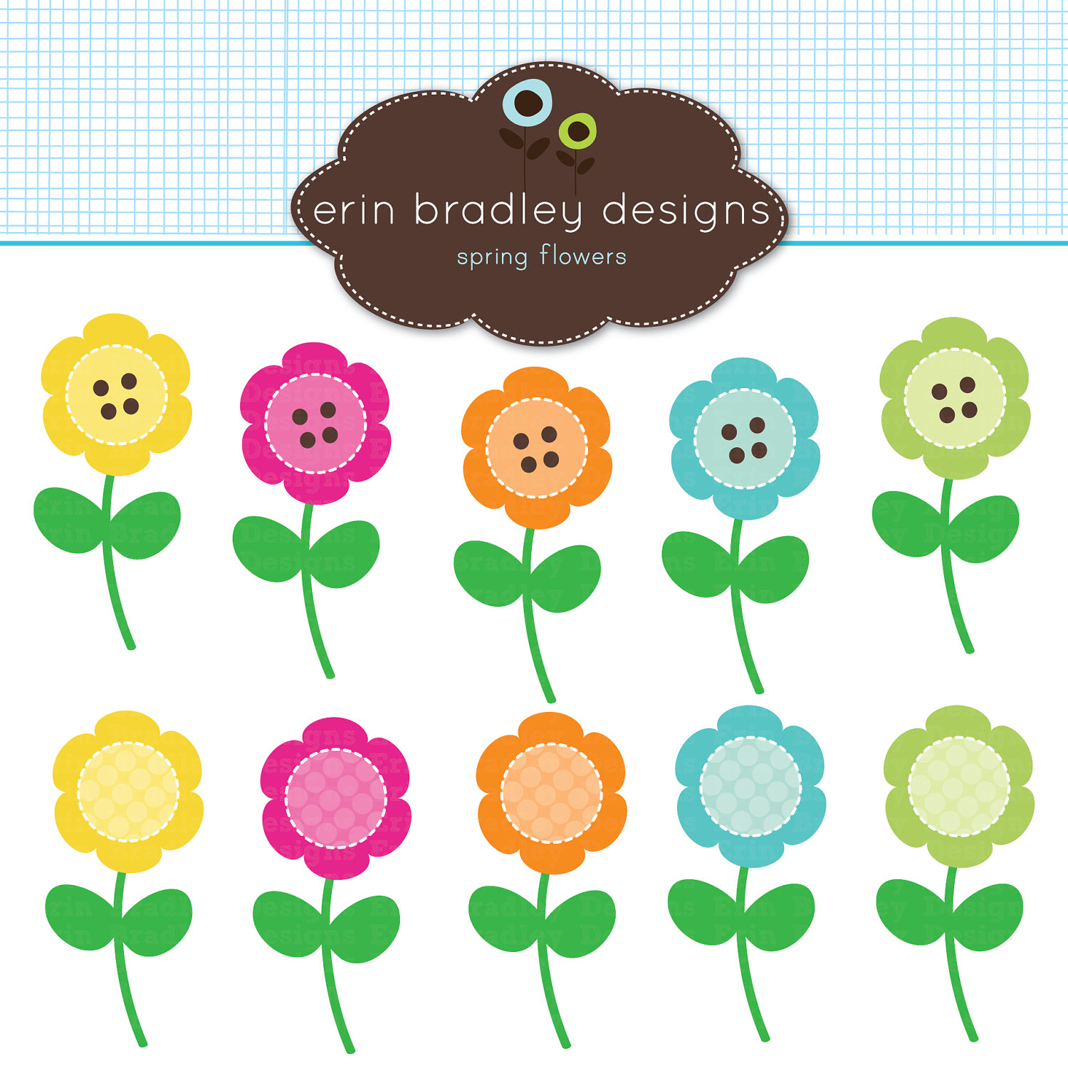 1500x1500 Spring Flowers Clip Art (Id 59411) Buzzerg