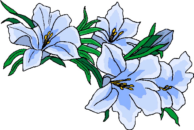 637x428 Blue Flowers Clip Art 34 Desktop Wallpaper