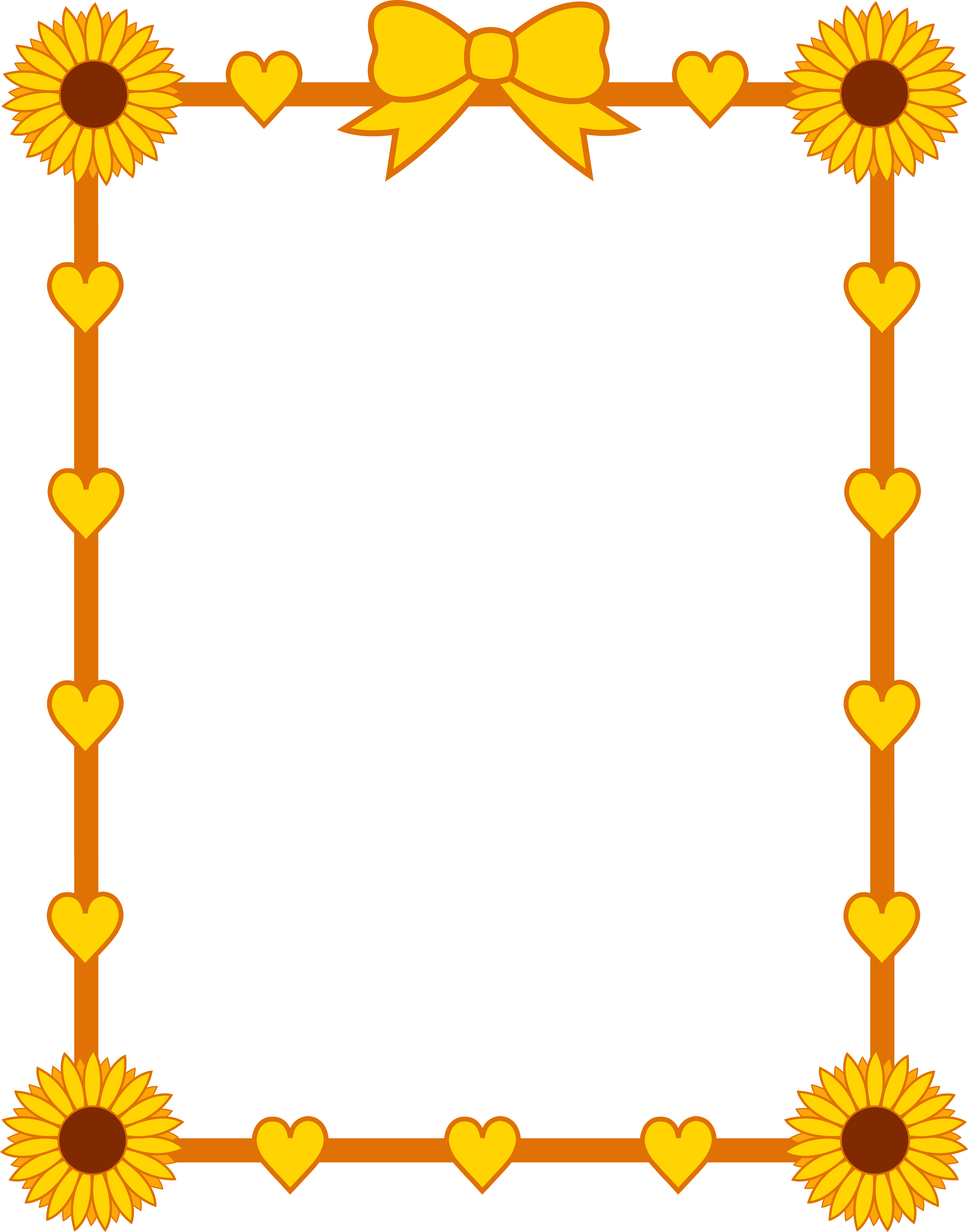 6671x8492 Clipart Borders Flowers Clipart Panda