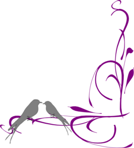 270x298 Floral Swirly Bird Bottom Corner Clip Art