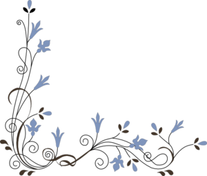 300x255 Flower Corner Clip Art