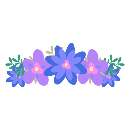512x512 Blue Flower Clipart Crown