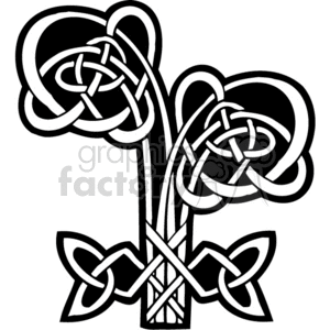 300x300 Royalty Free Celtic Flower Design 376838 Vector Clip Art Image