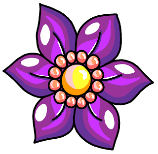 320x313 Hand Drawn Purple Clematis Bloom. Free, Royalty Free, Commercial