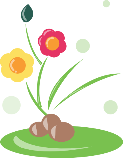 430x551 Garden Clipart One Flower