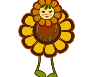 340x270 Fall Flower Clip Art Etsy