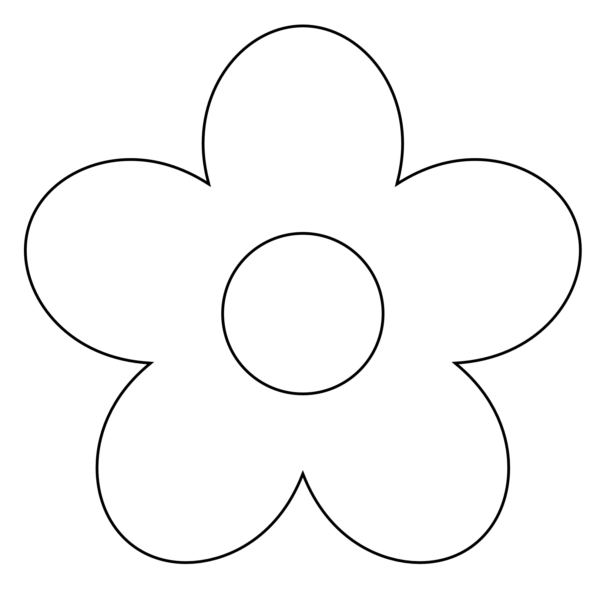 1969x1952 Flower Clip Art Black And White