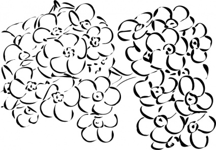 425x296 Simple Flower Outline Vector