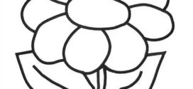 272x125 Flower Clip Art Outline Clipart Panda